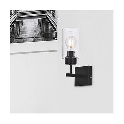 Rabalux Prudence kinkiet 1x40W czarny/przezroczysty 2671
