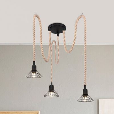 Rabalux Daryl lampa wisząca 3x40W czarna 5272