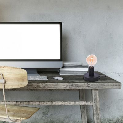 Rabalux Bowie lampa stołowa 1x60 W czarna 6569