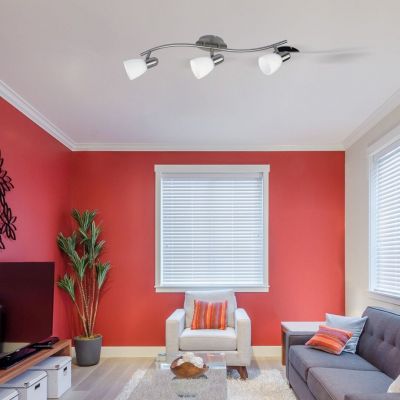 Rabalux Harmony lampa podsufitowa 3x40 W biała/chrom satyna 6637