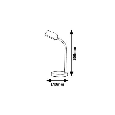 Rabalux Berry lampa biurkowa 1x4,5 W niebieska 6780