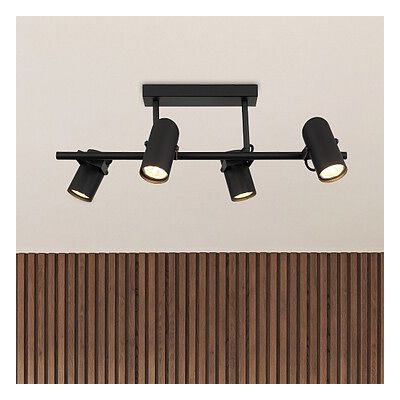 Rabalux Maximilian lampa podsufitowa 4x25 W czarna 73044