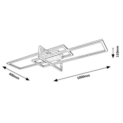 Rabalux Thabita lampa podsufitowa 1x35W LED biały/chrom satyna 6867