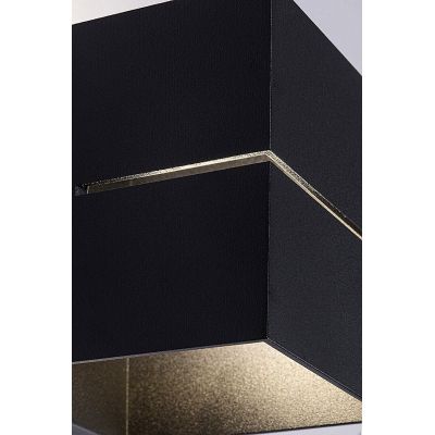 Rabalux Kaunas kinkiet 1x10 W czarny 7017