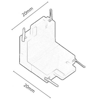 Rabalux LiTrack Driver łącznik czarny 70203