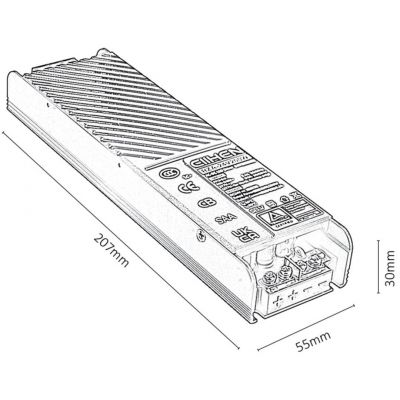 Rabalux LiTrack Driver zasilacz szynowy 200 W czarny 70207