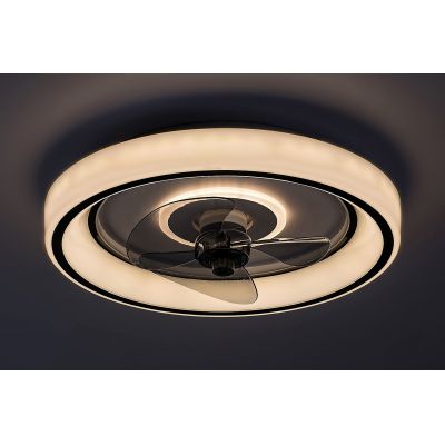 Rabalux Horacio lampa podsufitowa 1x67W LED z wentylatorem czarny/biały 71009