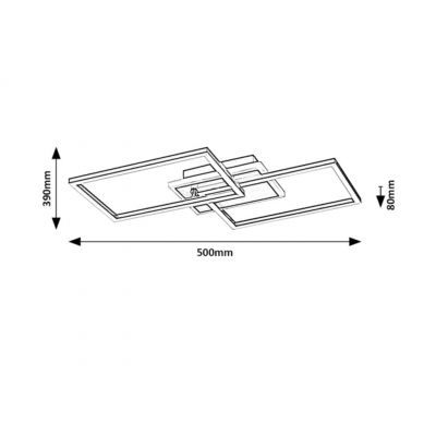 Rabalux Athelstan lampa podsufitowa 1x40W LED czarny mat 71013