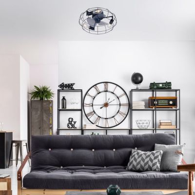 Rabalux Cadmus lampa podsufitowa 3x25W z wentylatorem czarny mat 71043