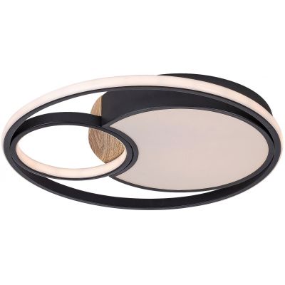 Rabalux Leola lampa podsufitowa 1x81W czarny/biały 71044