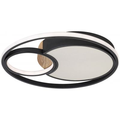 Rabalux Leola lampa podsufitowa 1x81W czarny/biały 71044