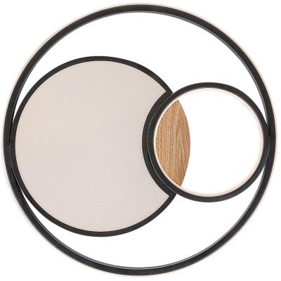 Rabalux Leola lampa podsufitowa 1x81W czarny/biały 71044