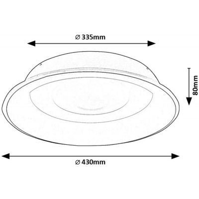 Rabalux Unicoo plafon 1x36 W biały 71047