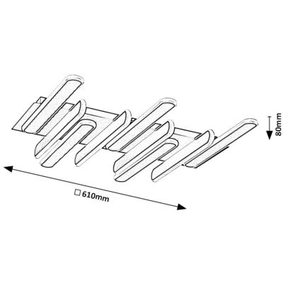 Rabalux Sindri lampa podsufitowa 1x46 W czarna 71049
