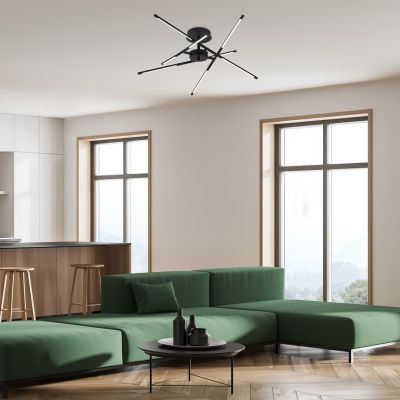 Rabalux Henli lampa podsufitowa 30 W biała-czarna 71056