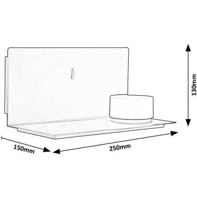 Rabalux Aranzo lampa ścienna 1x6 W biały-czarny 71058