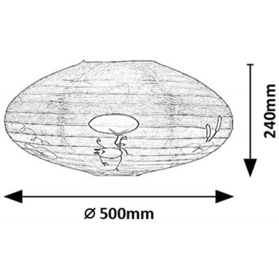 Rabalux Froggo lampa podsufitowa 1x40 W biała-multikolor 71068
