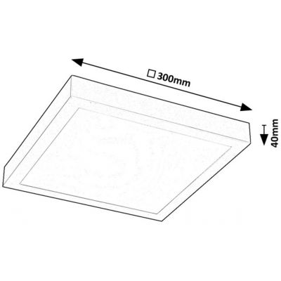 Rabalux Damek 2 plafon 1x18 W biały 71076