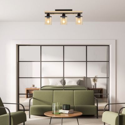 Rabalux Niylah lampa podsufitowa 1x25W czarny mat 71083