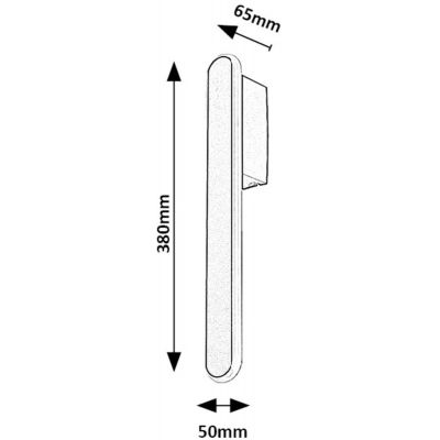 Rabalux Sindri kinkiet 1x12 W czarny 71087