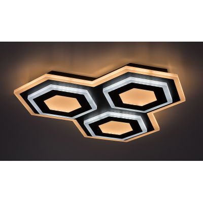 Rabalux Bitsi lampa podsufitowa 1x72W LED czarny/żółty 71115