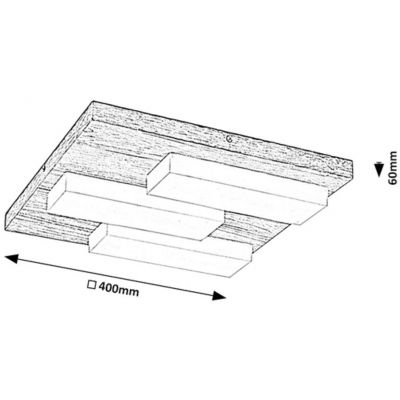 Rabalux Konte plafon 1x30 W drewno 71142