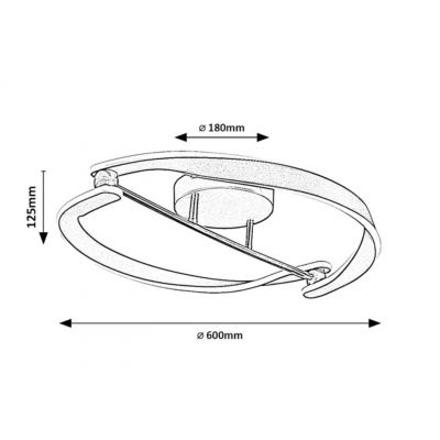 Rabalux Adalind lampa podsufitowa 1x40 W czarna/złota 71149