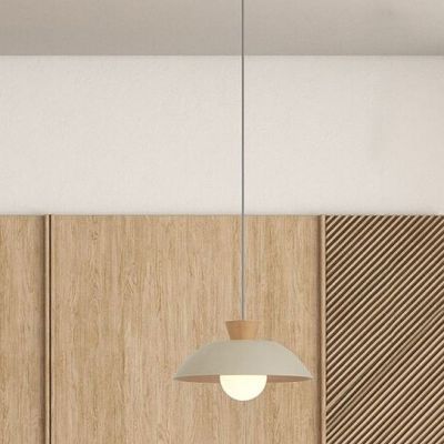 Rabalux Golnar lampa wisząca 1x5 W drewno-opal-beżowa 72230