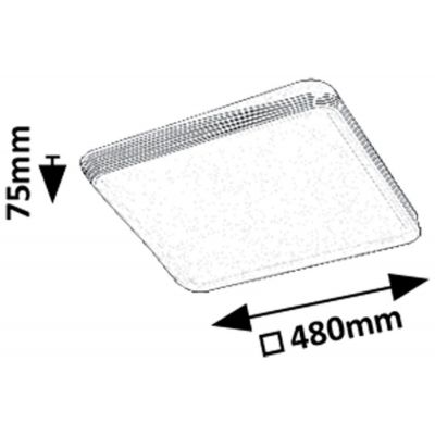 Rabalux Druzor plafon 1x40 W biały-brązowy 71166