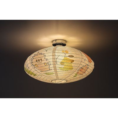 Rabalux Hedgy lampa podsufitowa 1x40 W biała-multikolor 71190