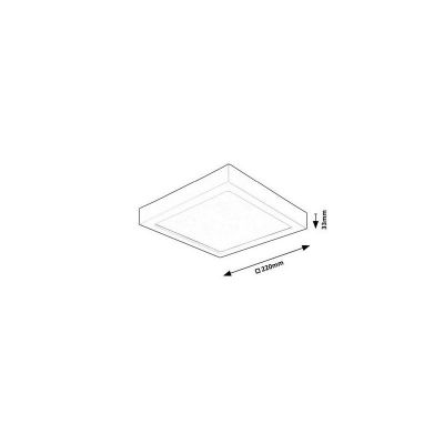 Rabalux Shaun2 plafon 1x24 W biały 71197