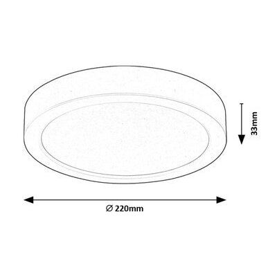 Rabalux Shaun2 lampa do zabudowy 1x24 W biała 71206