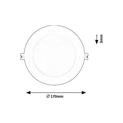 Rabalux Shaun2 lampa do zabudowy 1x12 W biała 71218