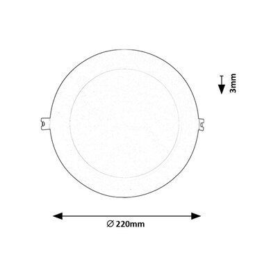 Rabalux Shaun2 lampa do zabudowy 1x18 W biała 71219