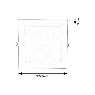 Rabalux Shaun2 lampa do zabudowy 1x18 W biała 71223