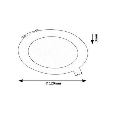 Rabalux Shaun2 lampa do zabudowy 1x6 W czarna 71225