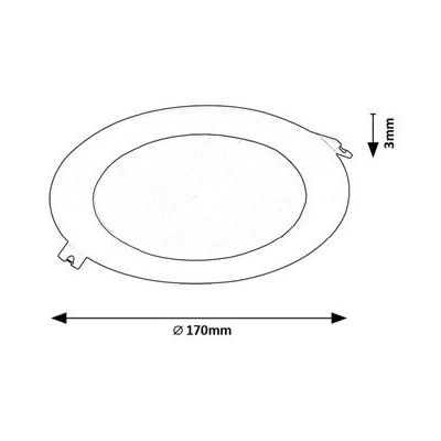 Rabalux Shaun2 lampa do zabudowy 1x12 W czarna 71226