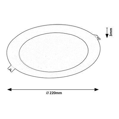 Rabalux Shaun2 lampa do zabudowy 1x18 W czarna 71227