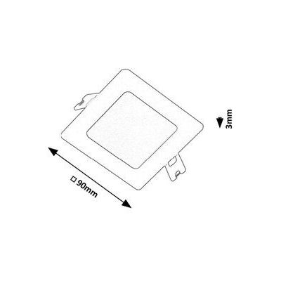 Rabalux Shaun2 lampa do zabudowy 1x3 W czarna 71228