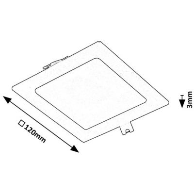 Rabalux Shaun2 lampa do zabudowy 1x6 W biała-czarna 71229