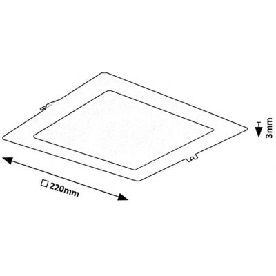 Rabalux Shaun2 lampa do zabudowy 1x18 W biała-czarna 71231