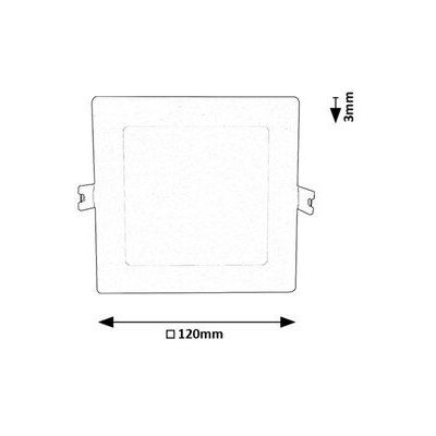Rabalux Shaun lampa do zabudowy 1x6 W biała 71237