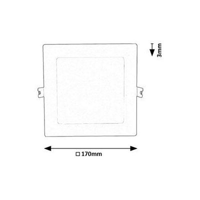 Rabalux Shaun2 lampa do zabudowy 1x12 W biała 71238