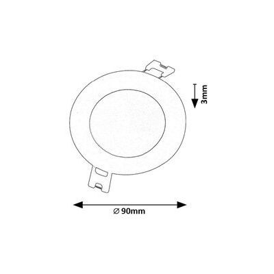 Rabalux Shaun2 lampa do zabudowy 1x3 W biała 71240