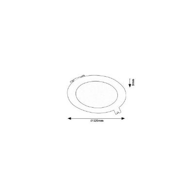 Rabalux Shaun2 lampa do zabudowy 1x6 W czarna 71241