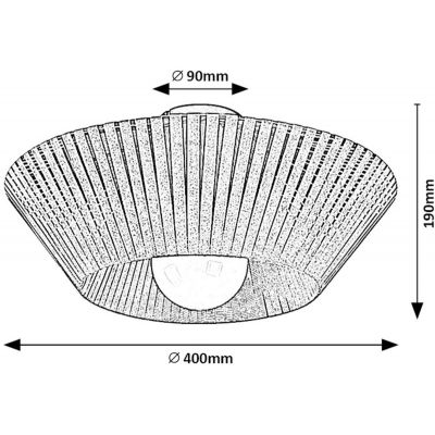 Rabalux Revan lampa podsufitowa 1x6 W czarna-szara 71248