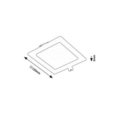 Rabalux Shaun2 lampa do zabudowy 1x6 W czarna 71263