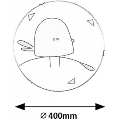 Rabalux Fowly plafon 2x60 W biały-multikolor 71278