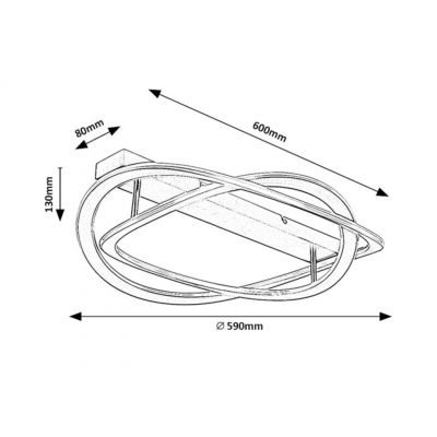 Rabalux Kallira lampa podsufitowa 1x72 W złota 71280
