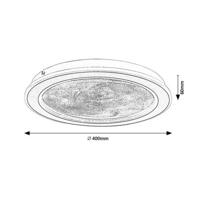 Rabalux Efrael plafon 1x24 W biały 71281